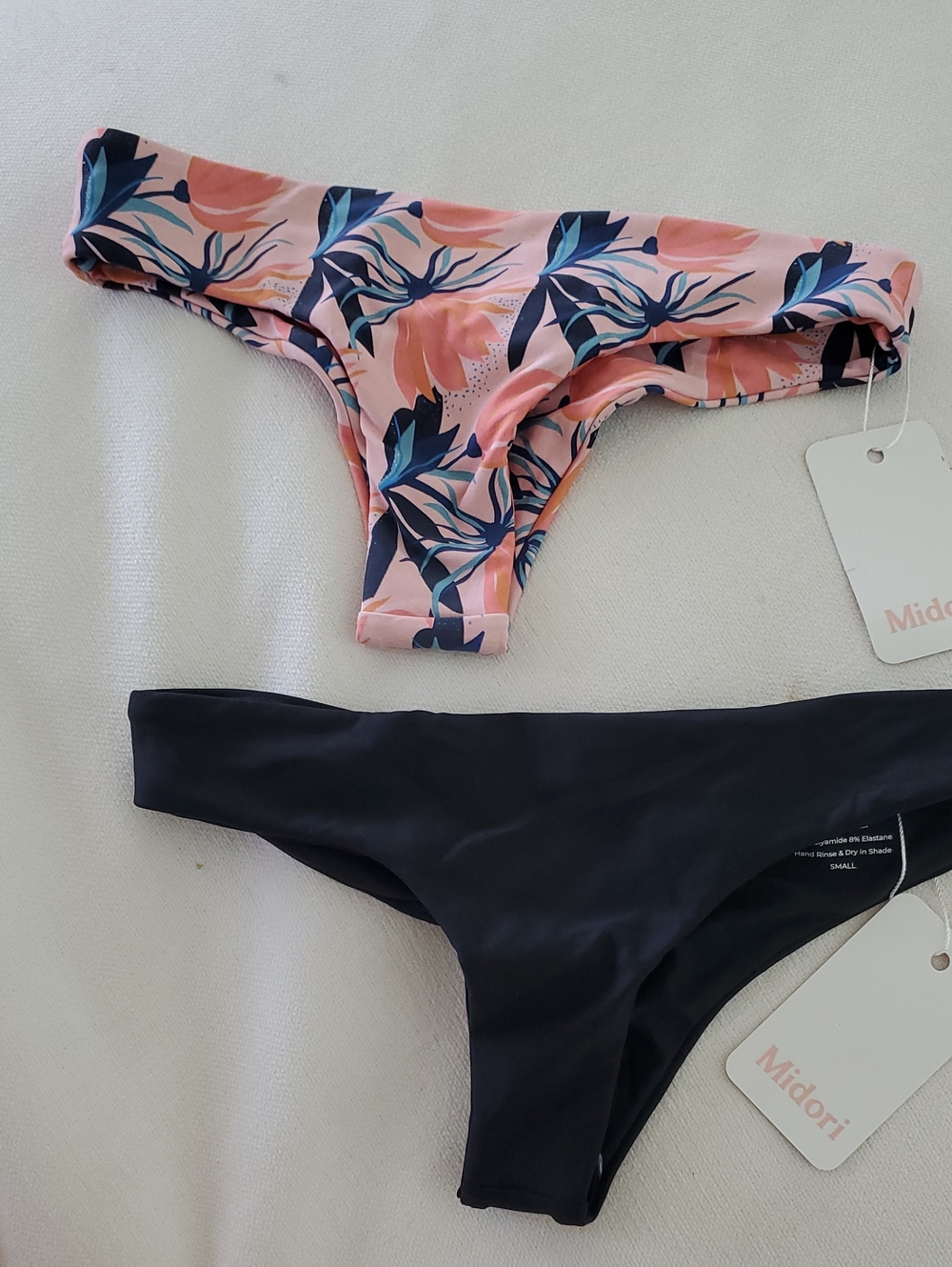Midori Bikini Bottoms x2 BNWT with Hygenic Liners Brayden Bottoms Small